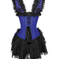 Reino Blue Halter Burlesque Corset Dress