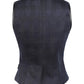Javiera Gothic Cotton & Faux Leather V Neck Waist Coat
