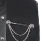 Ellayne Gothic Men's Waist Coat in Black Cotton