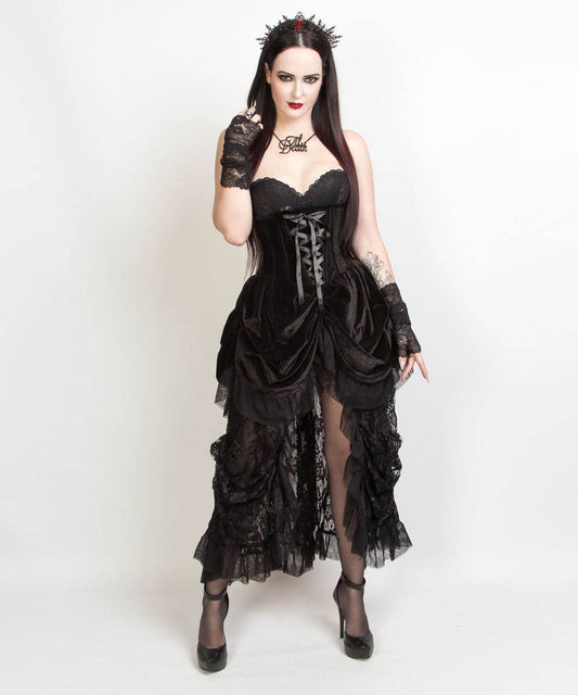 Jaydra Burlesque Underbust Corset Dress