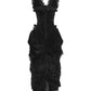 Nairi Burlesque Black Dress in Velvet