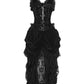 Nairi Burlesque Black Dress in Velvet