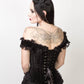 Dahnya Black Velvet Burlesque Corset