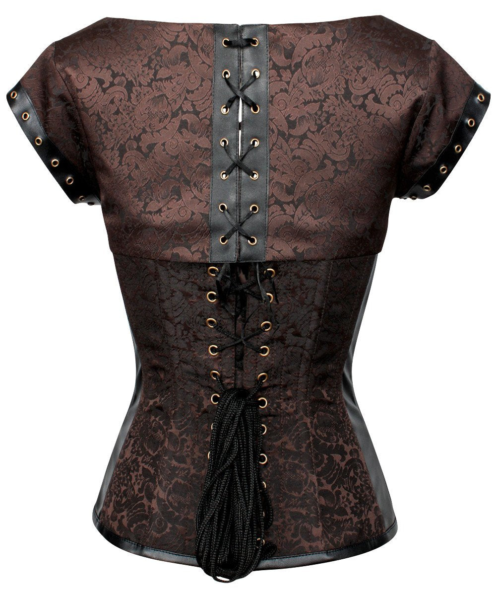 Ellecia Steampunk Overbust Corset with Bolero