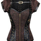 Ellecia Steampunk Overbust Corset with Bolero