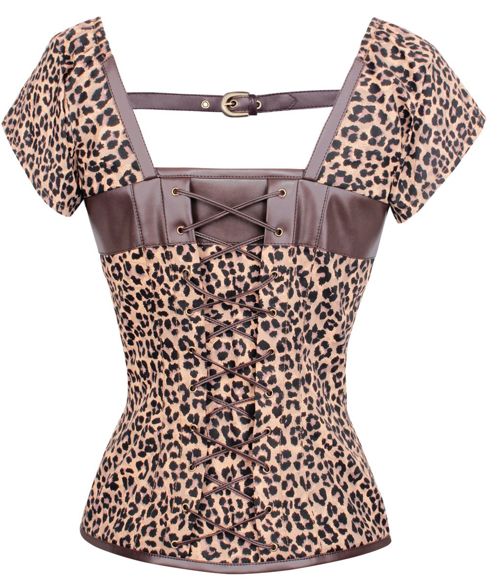 Nairi Leopard Print Cotton Top