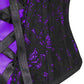 Galit Underbust Purple Corset with Lace Overlay