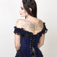 Nanetta Blue Velvet Burlesque Corset