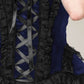 Nanetta Blue Velvet Burlesque Corset