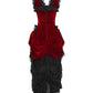 Blenda Velvet Burlesque Maroon Dress