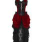 Blenda Velvet Burlesque Maroon Dress