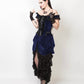 CaitIyn Velvet Burlesque Blue Dress