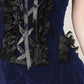 CaitIyn Velvet Burlesque Blue Dress