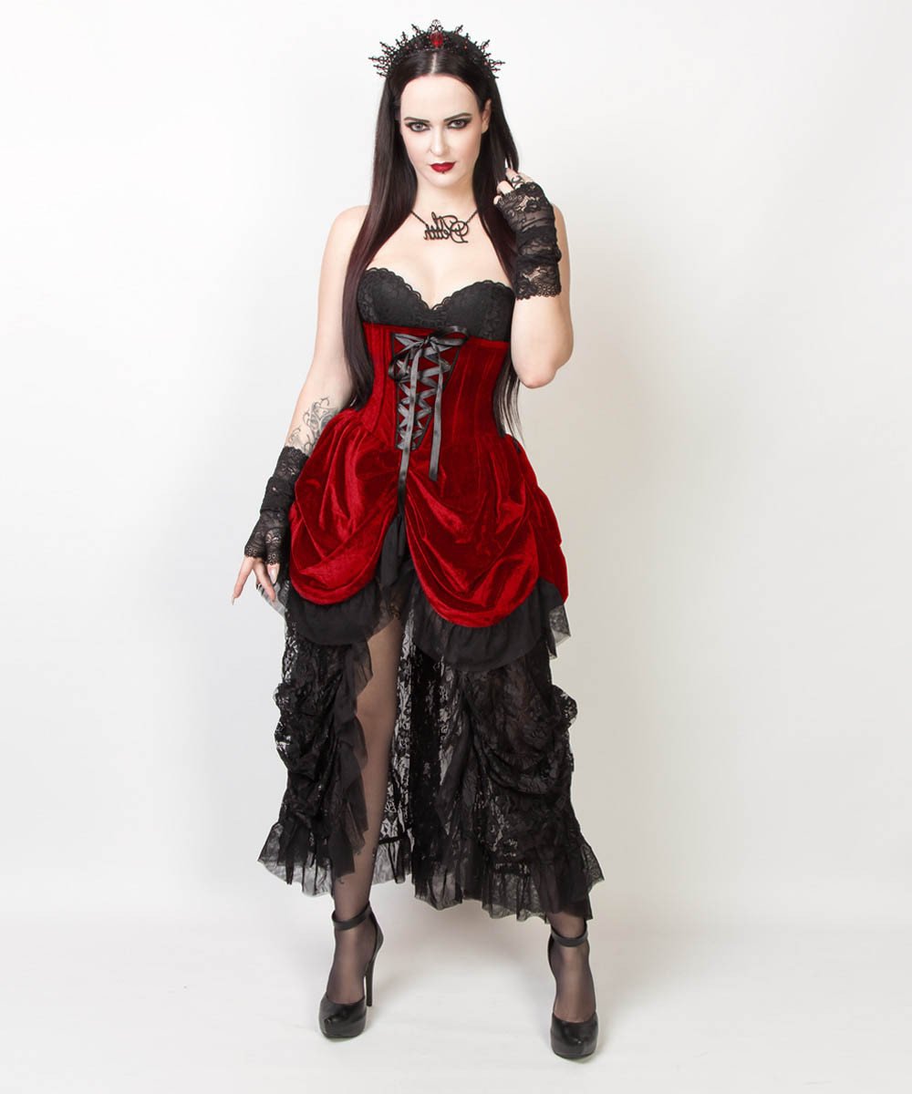 Briallan Burlesque Underbust Corset Dress