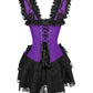 Dahna Purple Halter Burlesque Corset Dress