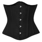 Black Waist Shaper Corset in 100% Cotton