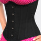 Black Waist Shaper Corset in 100% Cotton