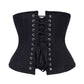 Gussie Black Cotton Underbust Corset