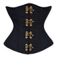 Emere Cotton Black Underbust Corset