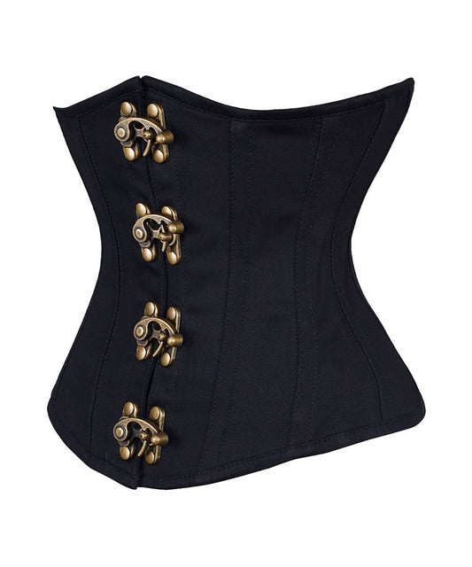 Emere Cotton Black Underbust Corset