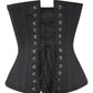 Jaynie Gothic Black Cotton Overbust Corset