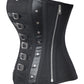 Jaynie Gothic Black Cotton Overbust Corset