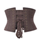 Brown Corset Waist Shaper in 100% Cotton