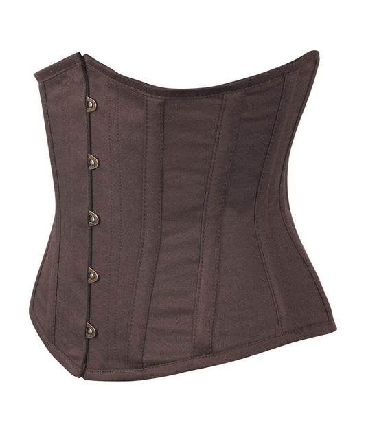 Brown Waist Shaper Corset in 100% Cotton