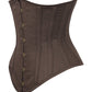 Brown Waist Trainer Corset in 100% Cotton
