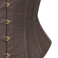 Brown Waist Trainer Corset in 100% Cotton