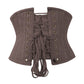 Brown Waist Cincher Corset in 100% Cotton