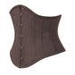 Brown Waist Cincher Corset in 100% Cotton