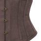 Brown Waist Cincher Corset in 100% Cotton