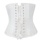 White Waist Trainer Corset in 100% Cotton