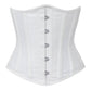 White Waist Trainer Corset in 100% Cotton