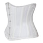 White Waist Trainer Corset in 100% Cotton