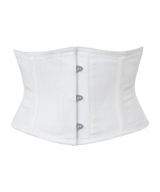 Waist Trainer White Corset in 100% Cotton