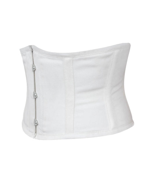 Waist Trainer White Corset in 100% Cotton