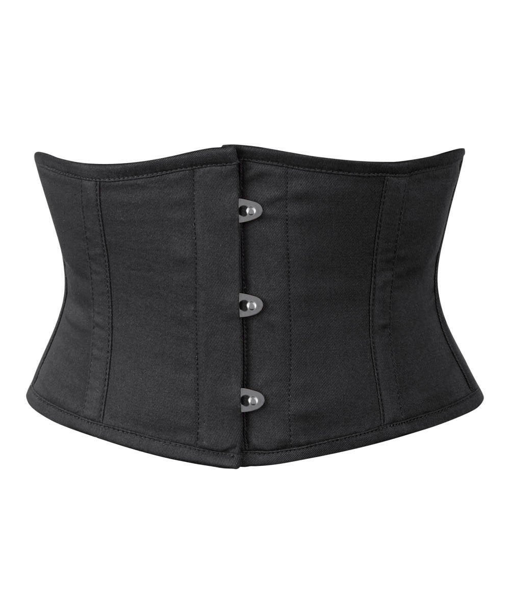 Black Corset Waist Shaper in 100% Cotton