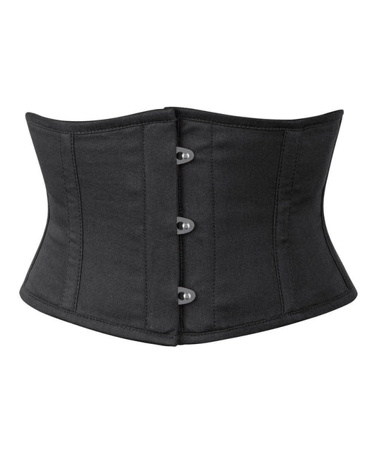 Black Corset Waist Shaper in 100% Cotton