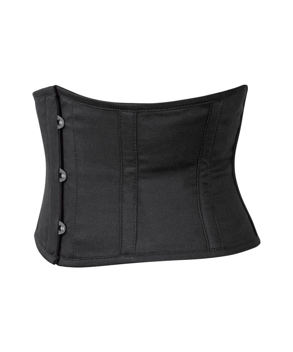 Black Corset Waist Shaper in 100% Cotton
