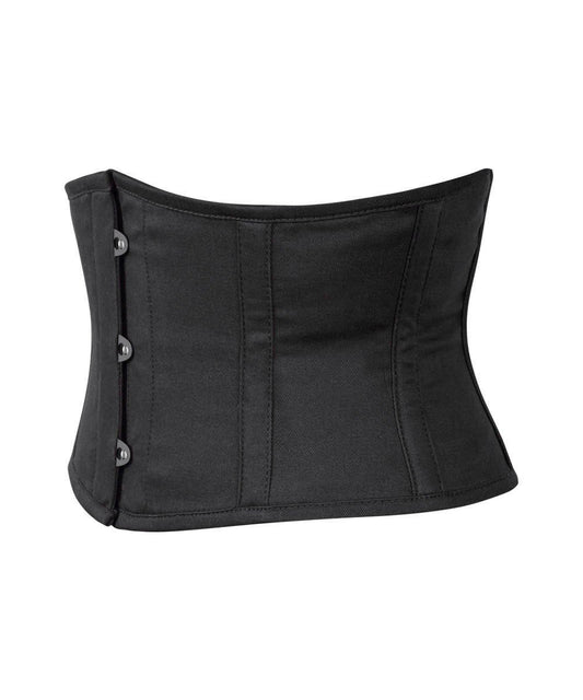 Black Corset Waist Shaper in 100% Cotton