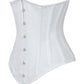 Long Line White Waist Shaper Corset in 100% Cotton