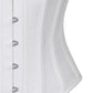 Long Line White Waist Shaper Corset in 100% Cotton