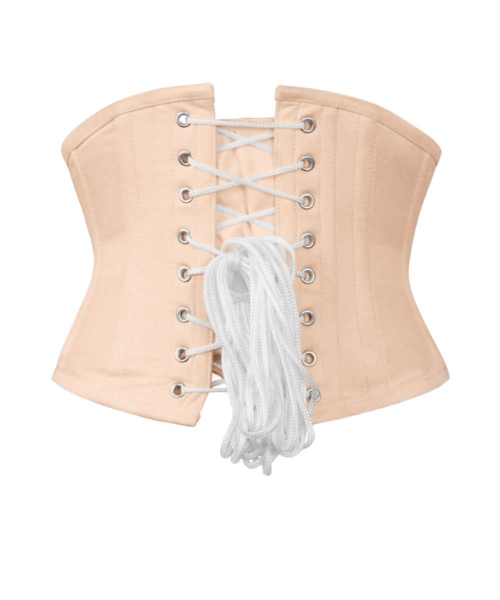 Nude Waist Cincher Corset in 100% Cotton
