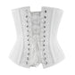 Underbust White Waist Shaper Corset in 100% Cotton