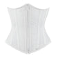 Underbust White Waist Shaper Corset in 100% Cotton
