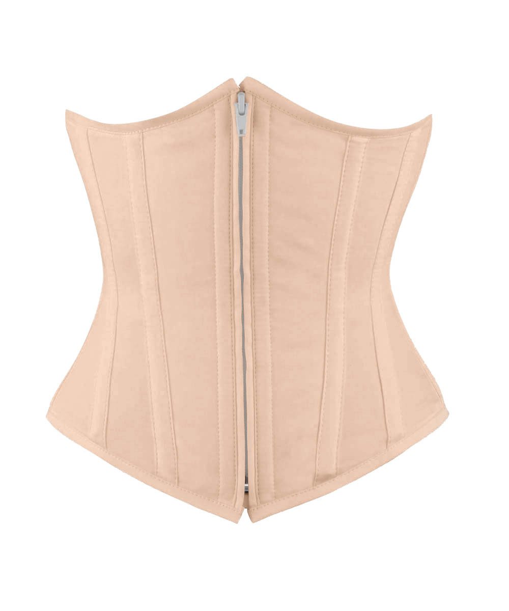 Underbust Nude Waist Shaper Corset in 100% Cotton