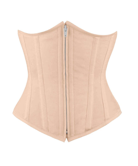 Underbust Nude Waist Shaper Corset in 100% Cotton