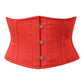 Red Corset Waist Shaper in 100% Cotton